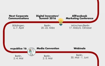 15 Termine, die Sie 2016 weiterbringen